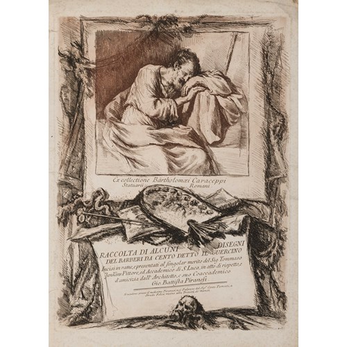 Title Page for the Raccolta di Alcuni Disegni del Barberi da Cento detto Il Guercino